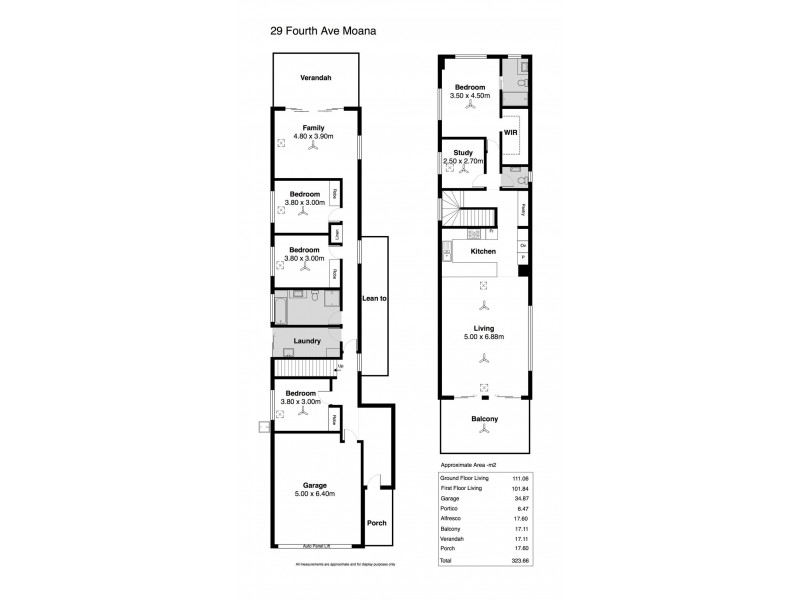 29 Fourth Avenue, Moana SA 5169 Floorplan