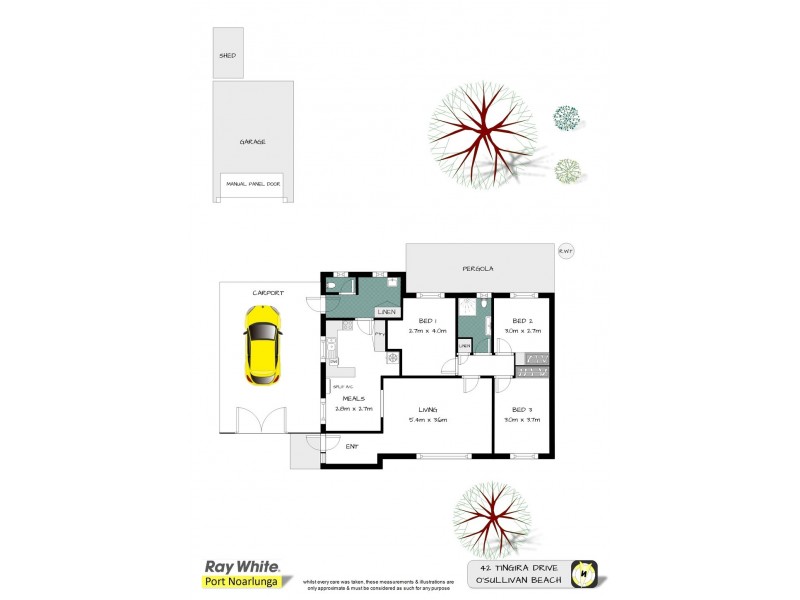 42 Tingira Drive, O’sullivan Beach SA 5166 Floorplan