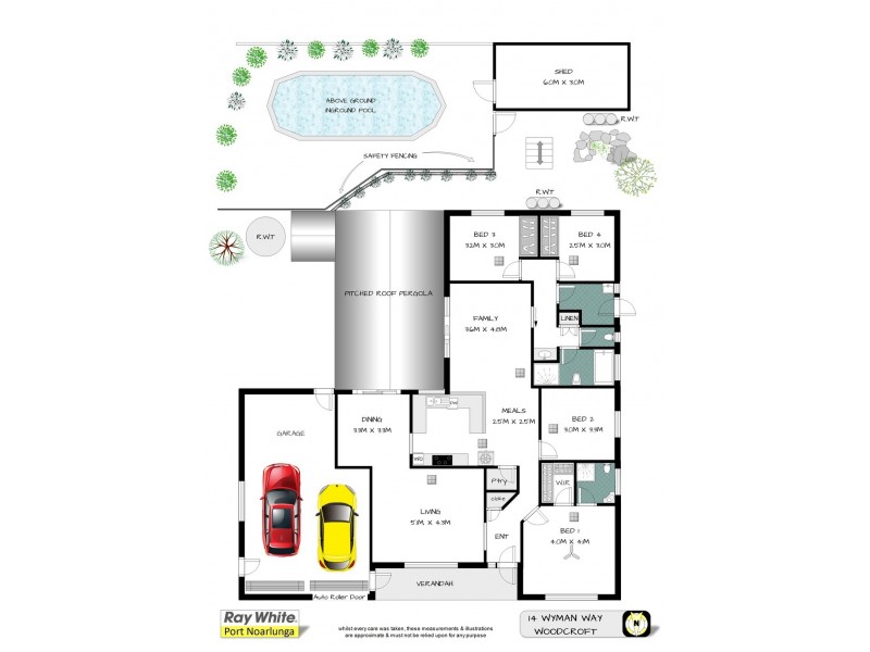 14 Wyman Way, Woodcroft SA 5162 Floorplan