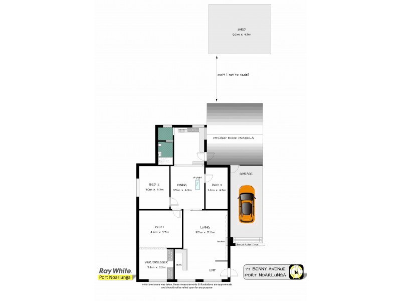 73 Benny Avenue, Port Noarlunga SA 5167 Floorplan