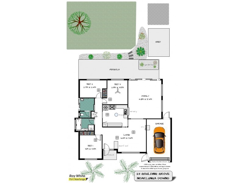 23 Goulding Grove, Noarlunga Downs SA 5168 Floorplan