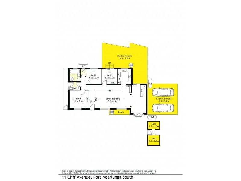 11 Cliff Avenue, Port Noarlunga South SA 5167 Floorplan