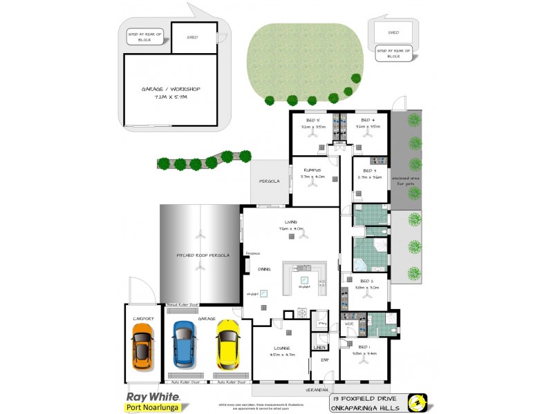13 Foxfield Drive, Onkaparinga Hills SA 5163 Floorplan