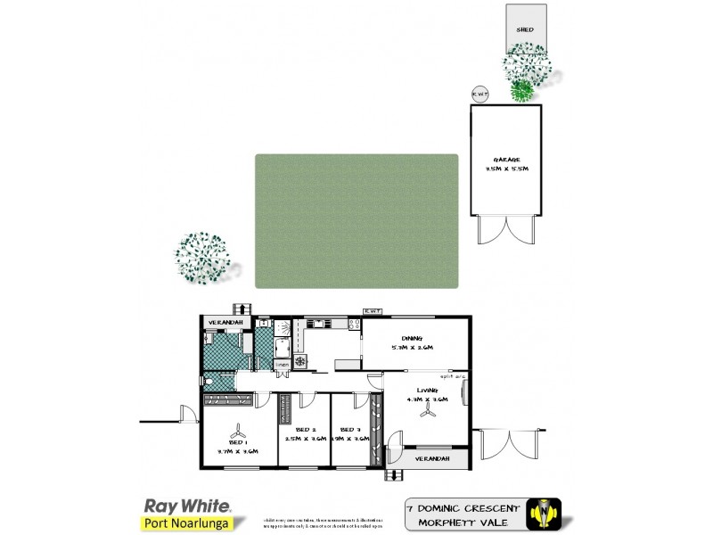 7 Dominic Crescent, Morphett Vale SA 5162 Floorplan