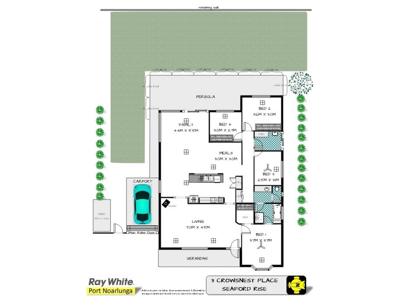 3 Crowsnest Place, Seaford Rise SA 5169 Floorplan