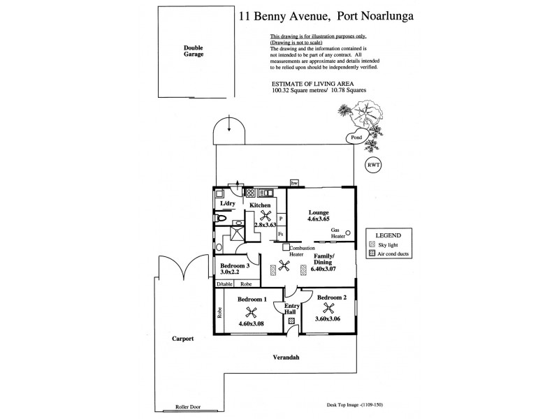 11 Benny Avenue, Port Noarlunga SA 5167 Floorplan