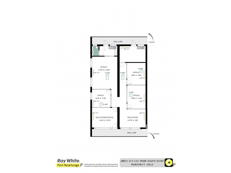 8 and 9 / 230 Main South Road, Morphett Vale SA 5162 Floorplan