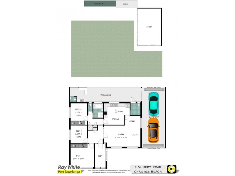 3 Gilbert Road, Christies Beach SA 5165 Floorplan