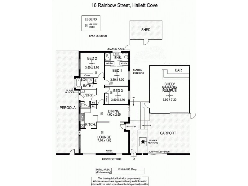 16 Rainbow Street, Hallett Cove SA 5158 Floorplan