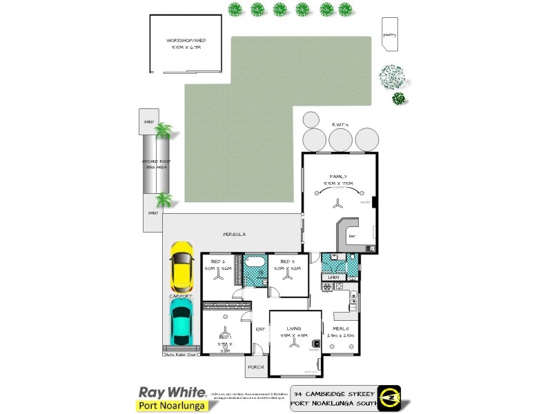34 Cambridge Street, Port Noarlunga South SA 5167 Floorplan