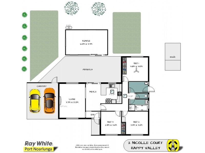 2 Nicolle Court, Happy Valley SA 5159 Floorplan