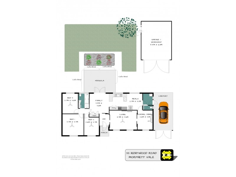 33 Kentwood Road, Morphett Vale SA 5162 Floorplan