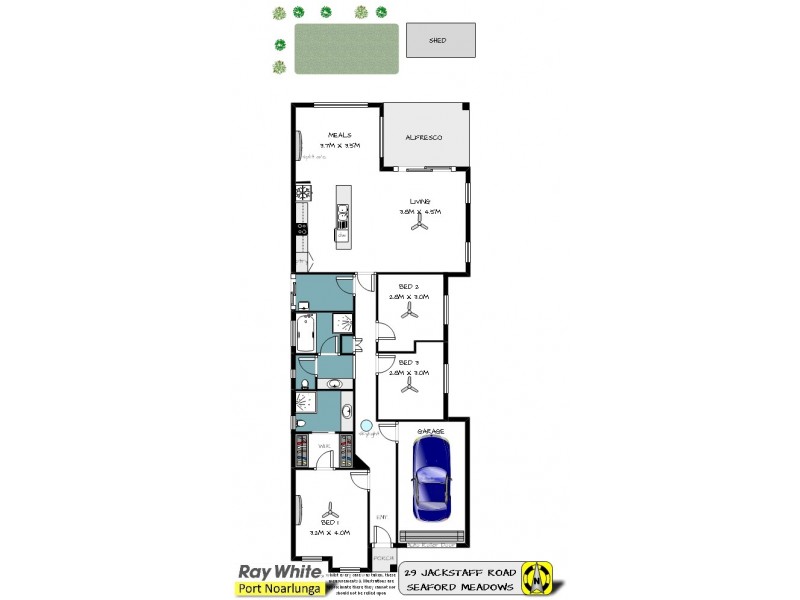29 Jackstaff Road, Seaford Meadows SA 5169 Floorplan