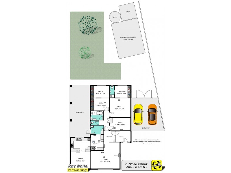 14 Adrian Street, Christie Downs SA 5164 Floorplan