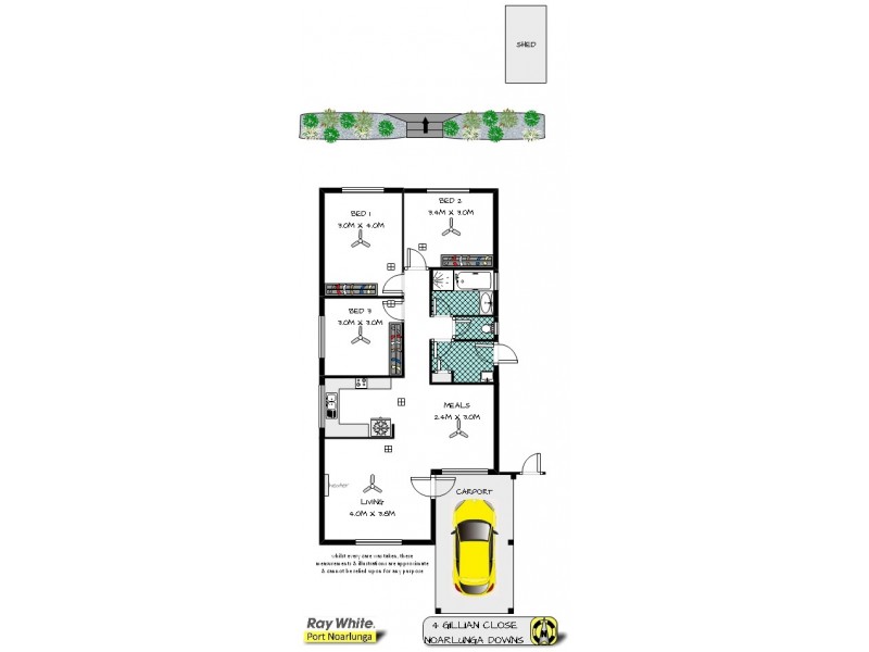 4 Gillian Close, Noarlunga Downs SA 5168 Floorplan