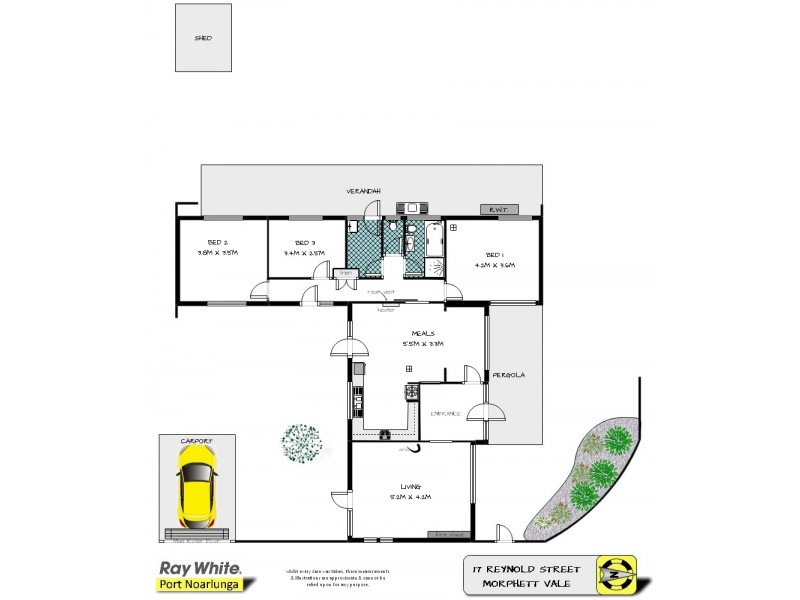 17 Reynold Street, Morphett Vale SA 5162 Floorplan