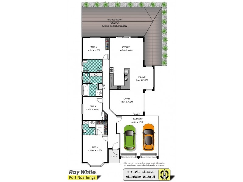3 Teal Close, Aldinga Beach SA 5173 Floorplan