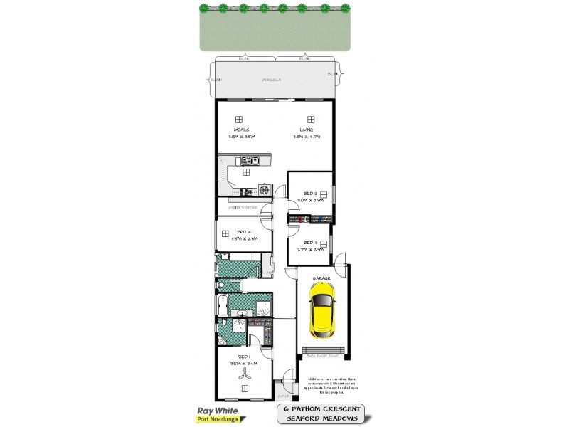 6 Fathom Crescent, Seaford Meadows SA 5169 Floorplan