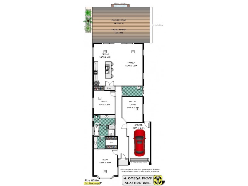 14 Omega Drive, Seaford Rise SA 5169 Floorplan