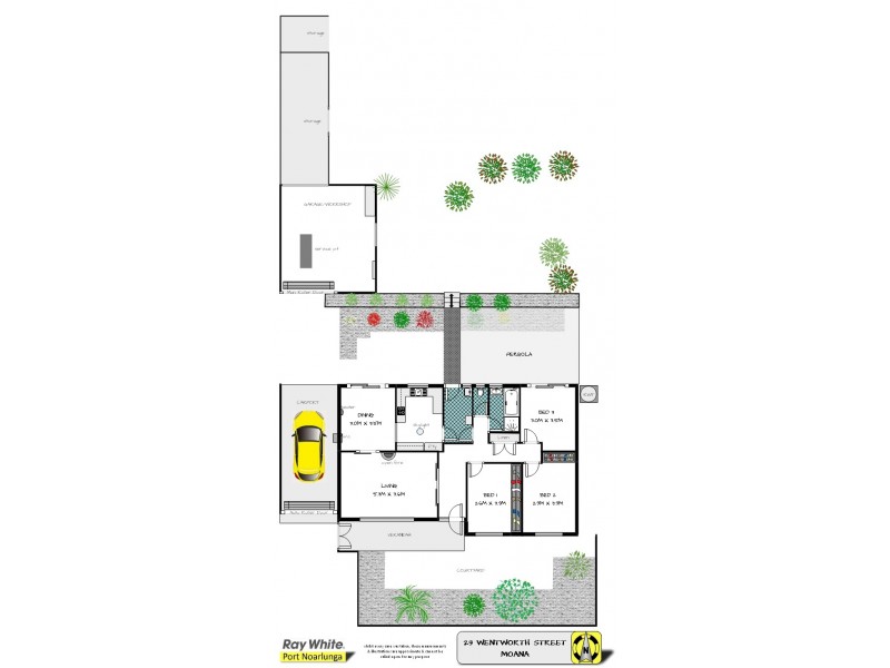 23 Wentworth Street, Moana SA 5169 Floorplan