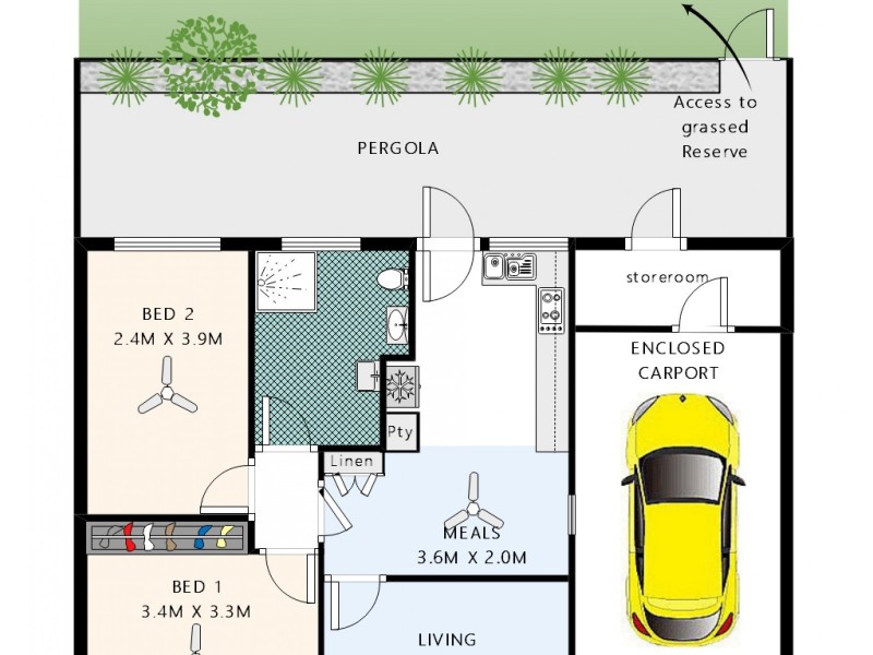 Unit 13 / 60 Booth Avenue, Morphett Vale SA 5162 Floorplan