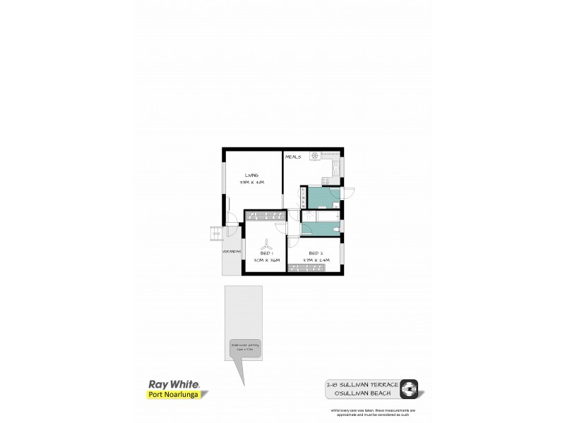 Unit 2, 18 Sullivan Terrace, O’sullivan Beach SA 5166 Floorplan