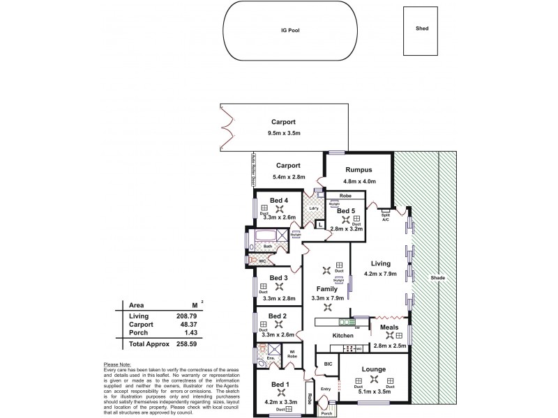 15 O’Halloran Lane, Hackham SA 5163 Floorplan