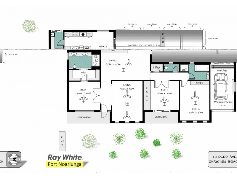 40 Dodd Avenue, Christies Beach SA 5165 Floorplan