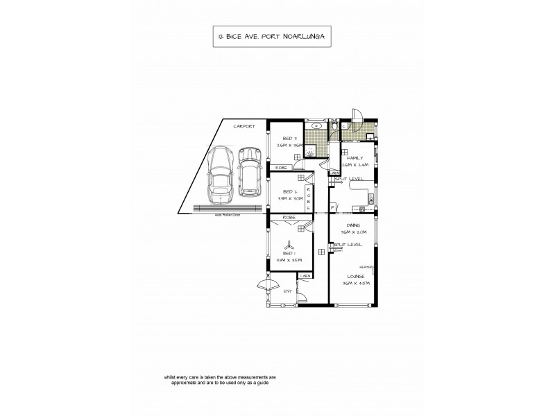 12 Bice Avenue, Port Noarlunga SA 5167 Floorplan