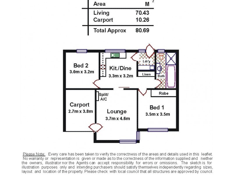 Unit 5, 3 Melton Street, Somerton Park SA 5044 Floorplan