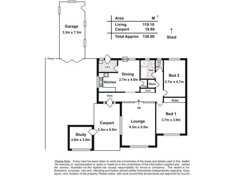 10 Cottesloe Avenue, Port Noarlunga South SA 5167 Floorplan