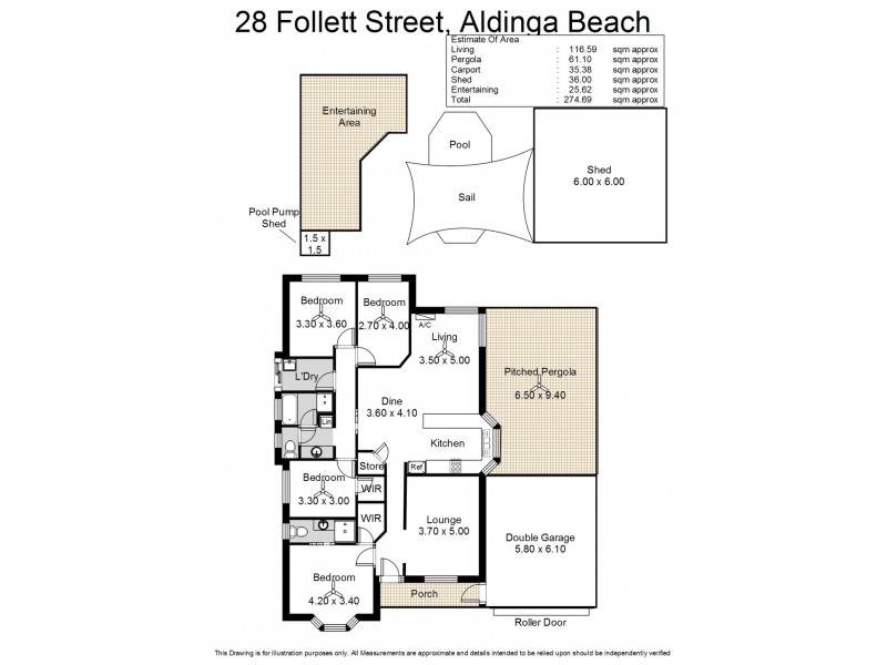 28 Follett Street, Aldinga Beach SA 5173 Floorplan