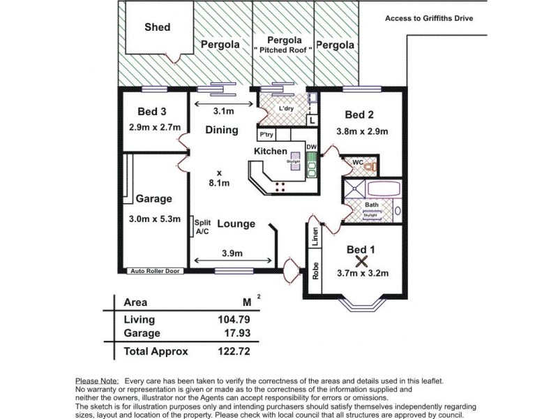 Unit 2, 19 Griffiths Drive, Moana SA 5169 Floorplan