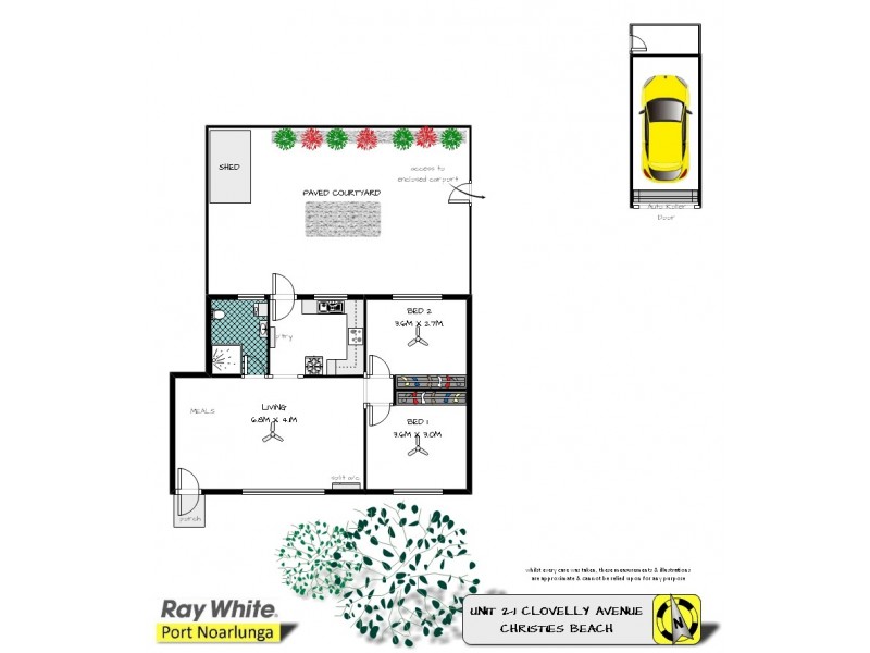 Unit 2, 1 Clovelly Avenue, Christies Beach SA 5165 Floorplan