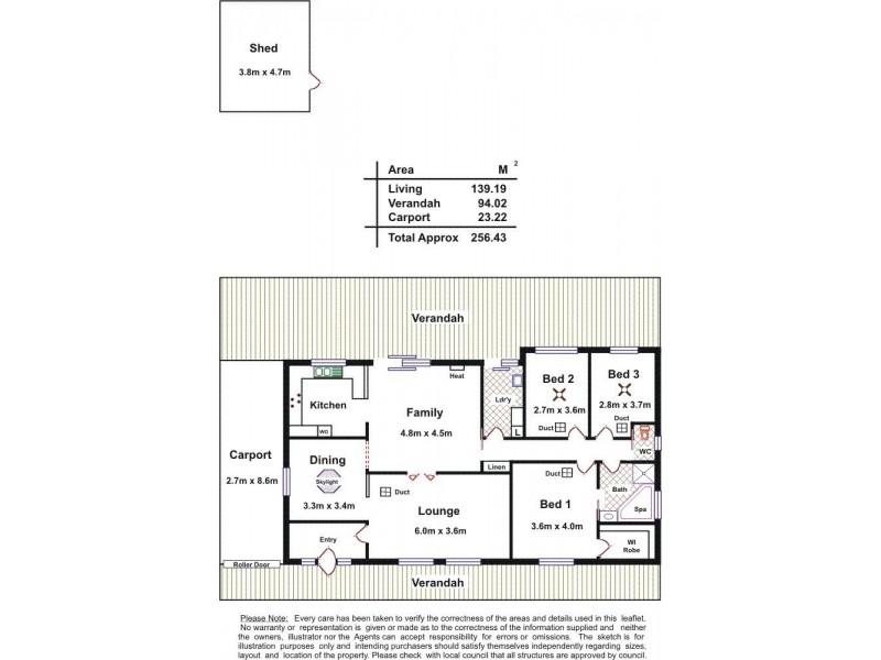 17 Sandhurst Avenue, Noarlunga Downs SA 5168 Floorplan