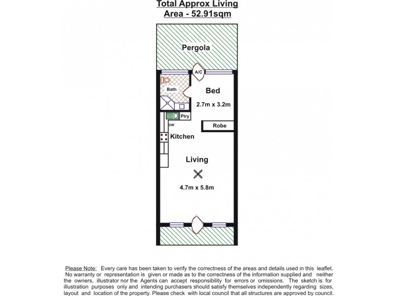 Unit 2, 21 Witton Road, Port Noarlunga SA 5167 Floorplan