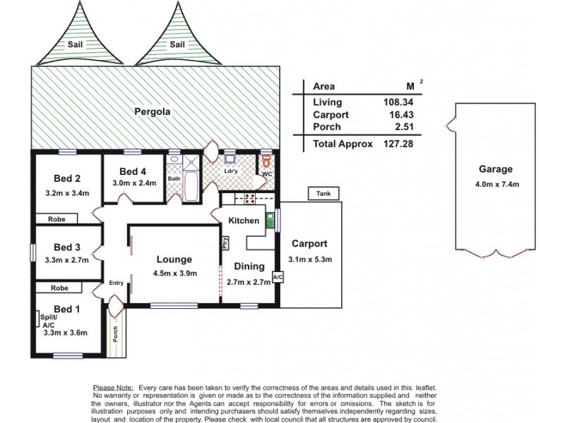 11 Gundowringa Avenue, Happy Valley SA 5159 Floorplan