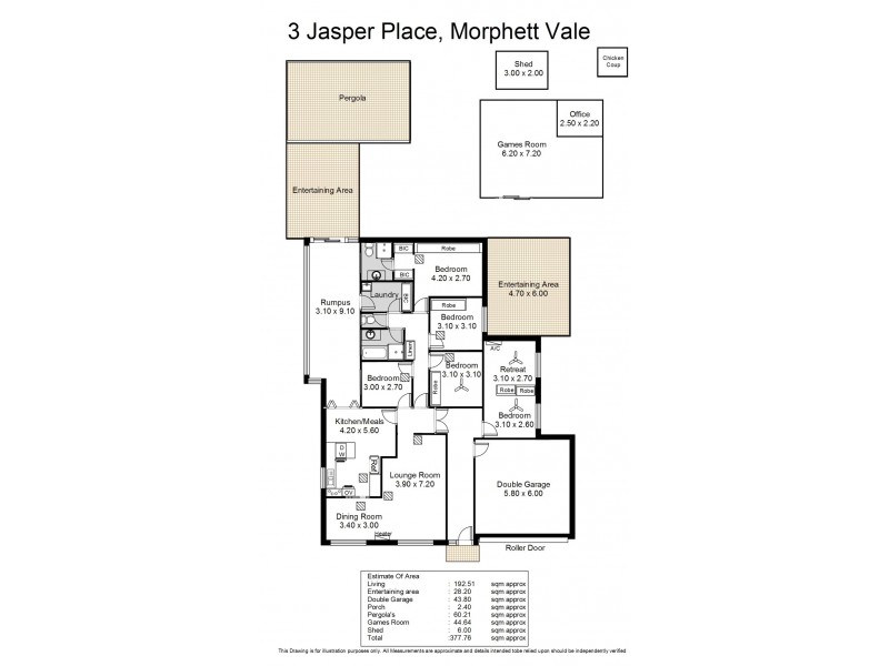 3 Jasper Place, Morphett Vale SA 5162 Floorplan