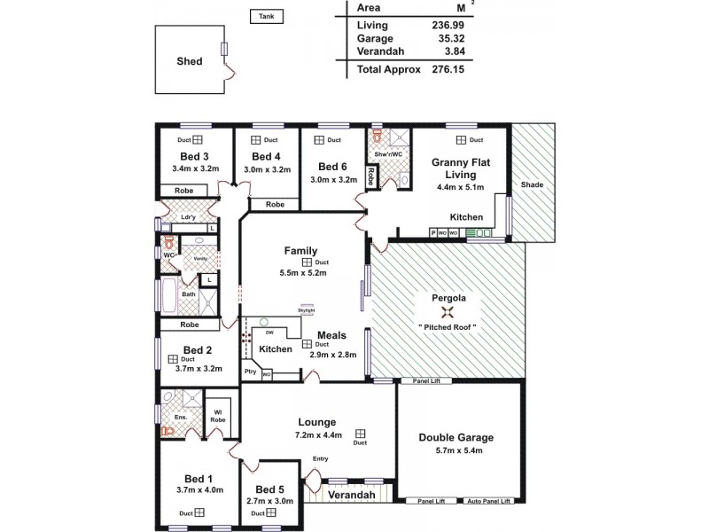 3 Noosa Court, Seaford Rise SA 5169 Floorplan