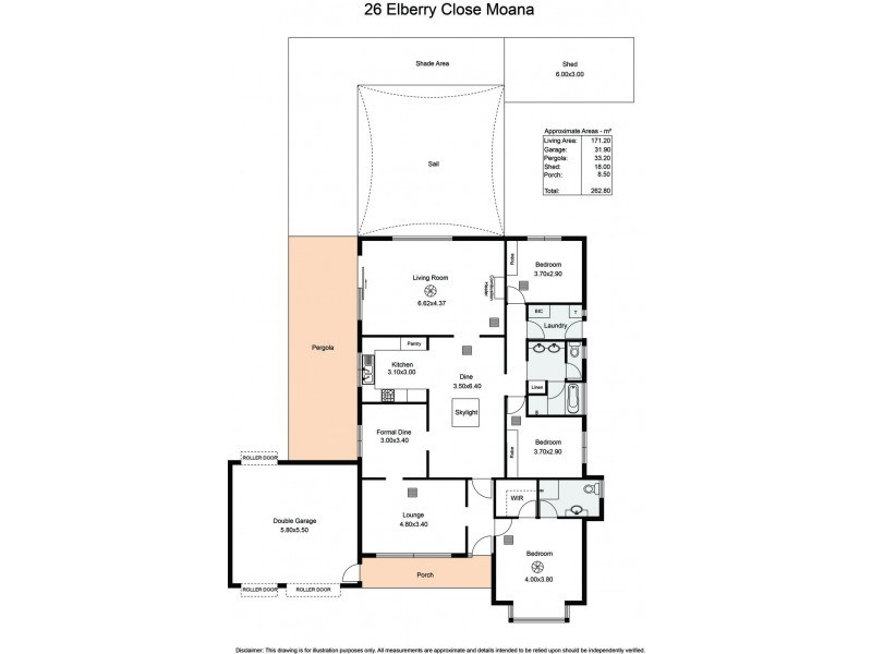 26 Elberry Close, Moana SA 5169 Floorplan