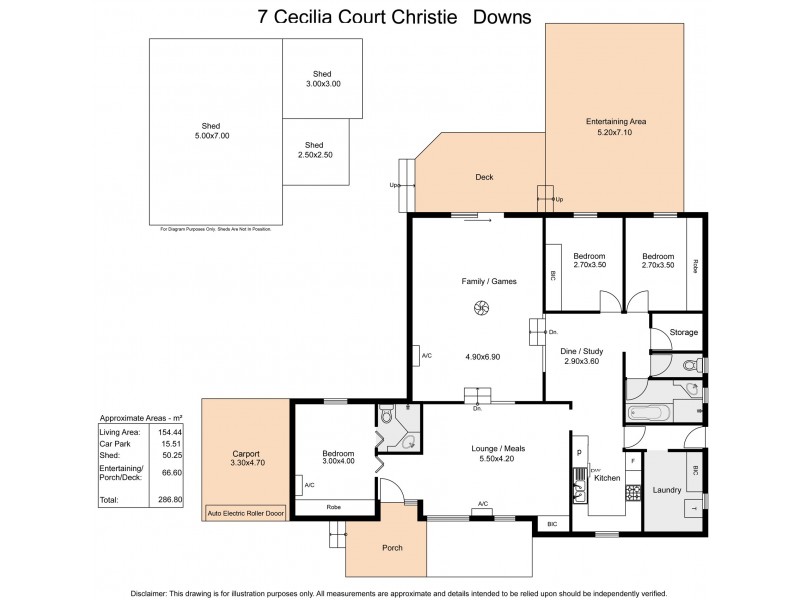 7 Cecilia Court, Christie Downs SA 5164 Floorplan