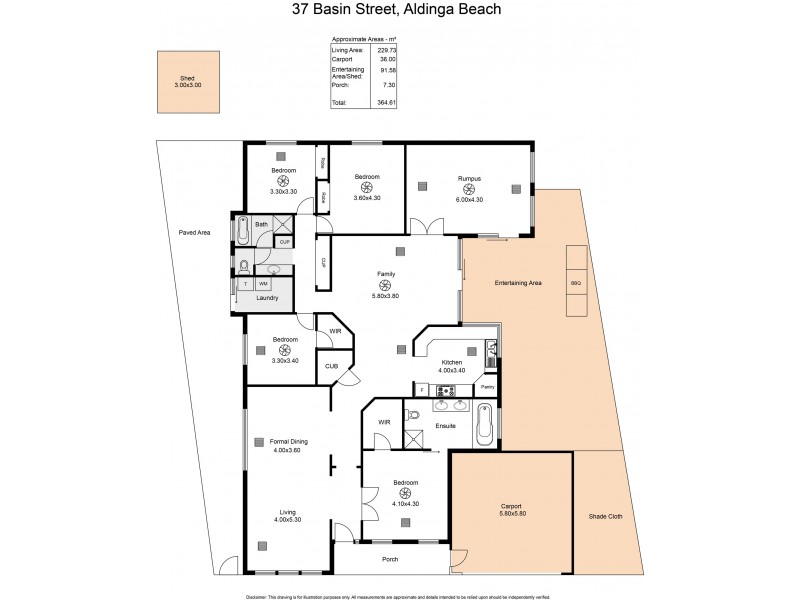 37 Basin Street, Aldinga Beach SA 5173 Floorplan