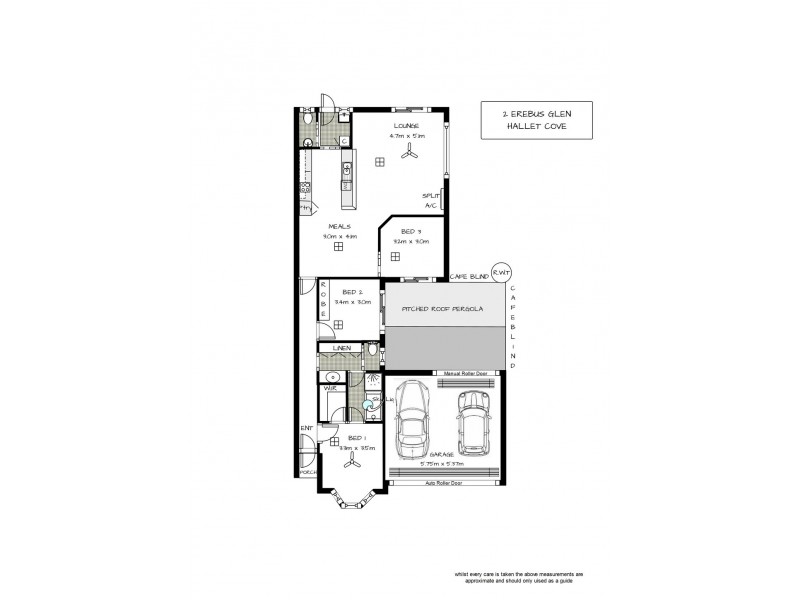 2 Erebus Glen, Hallett Cove SA 5158 Floorplan