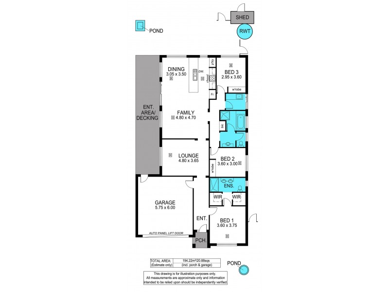 33 Edgehill Walk, Noarlunga Downs SA 5168 Floorplan