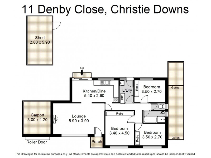 11 Denby Close, Christie Downs SA 5164 Floorplan