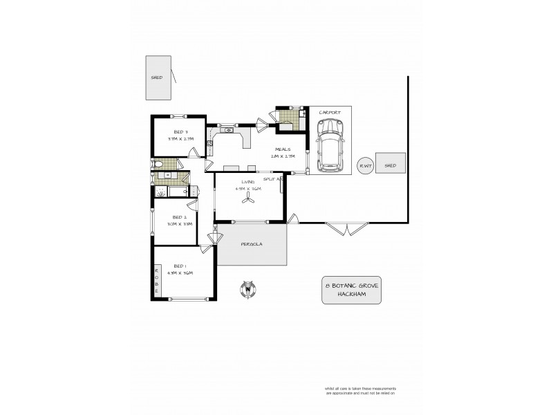 8 Botanic Grove, Hackham SA 5163 Floorplan