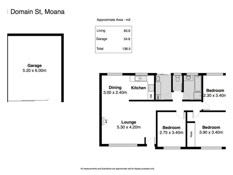 1 Domain Street, Moana SA 5169 Floorplan