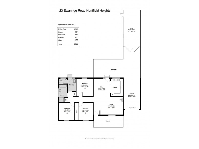 23 Ewanrigg Road, Huntfield Heights SA 5163 Floorplan