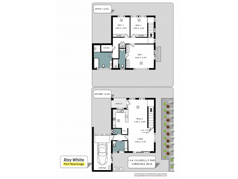 1 and 2 / 24 Clovelly Avenue, Christies Beach SA 5165 Floorplan