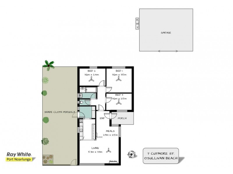 7 Cutmore Street, O’sullivan Beach SA 5166 Floorplan
